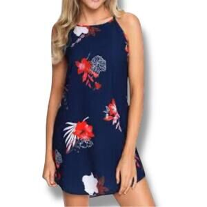 Ealey Fushi tropical halter dress